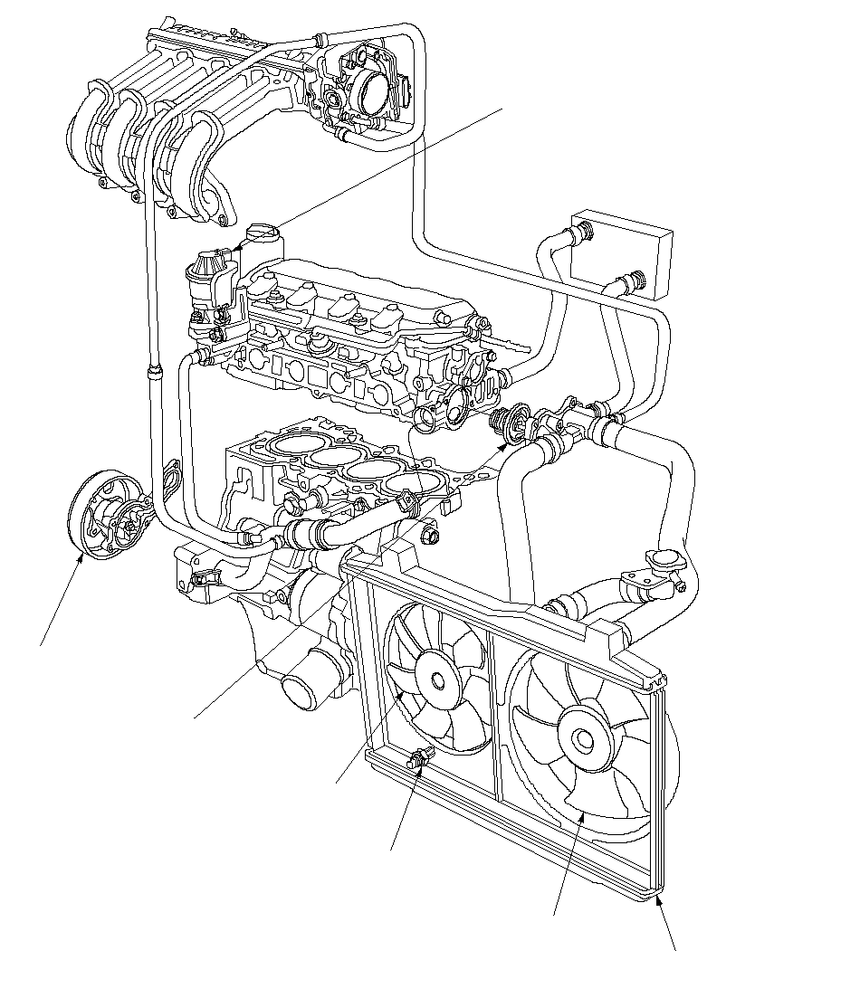 Система охлаждения двигателя на Honda Civic 7 (2001 - 2006)